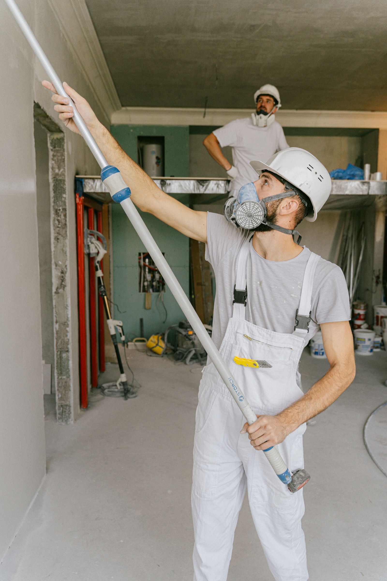 Remodeling and construction crew at work