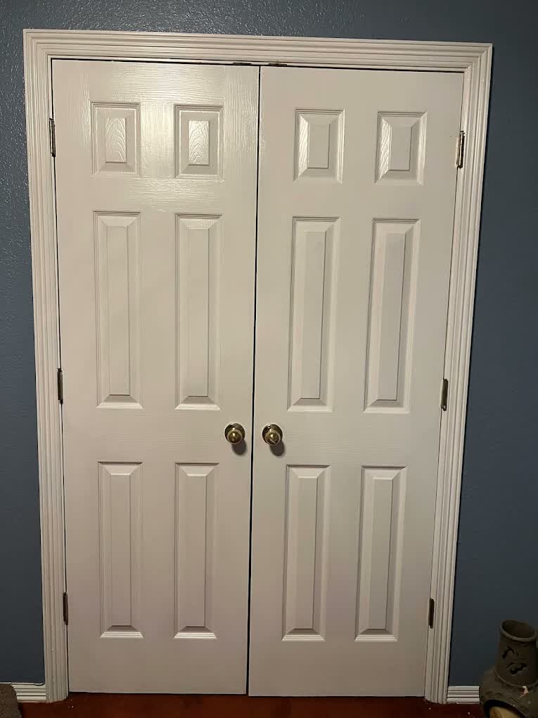 Interior closet doors installed by Asier Services in Dallas, TX